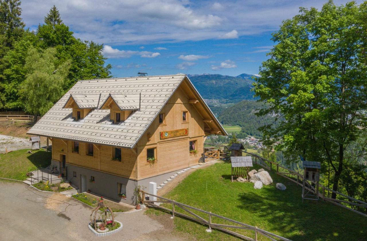 Koca Na Talezu Bed & Breakfast Ribno Dış mekan fotoğraf